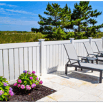 White vinyl privacy fence installed by Rosewood Fencing in Florida